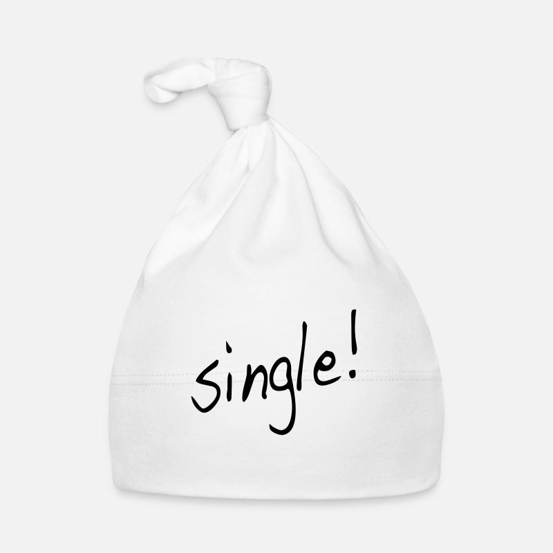 Single Statemanet - Baby Bio-Mütze - Weiß