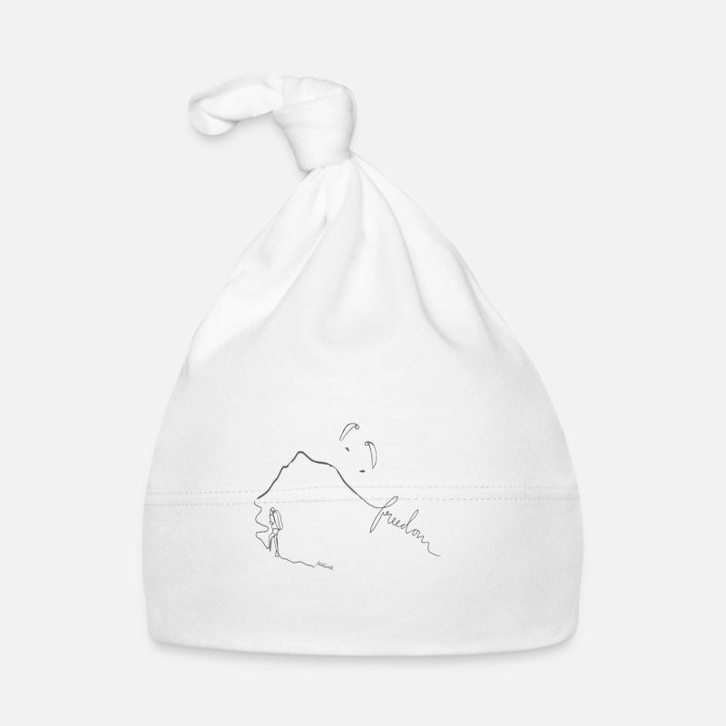 Paraglider pilot paragliding mountains summer sky Organic Baby Cap