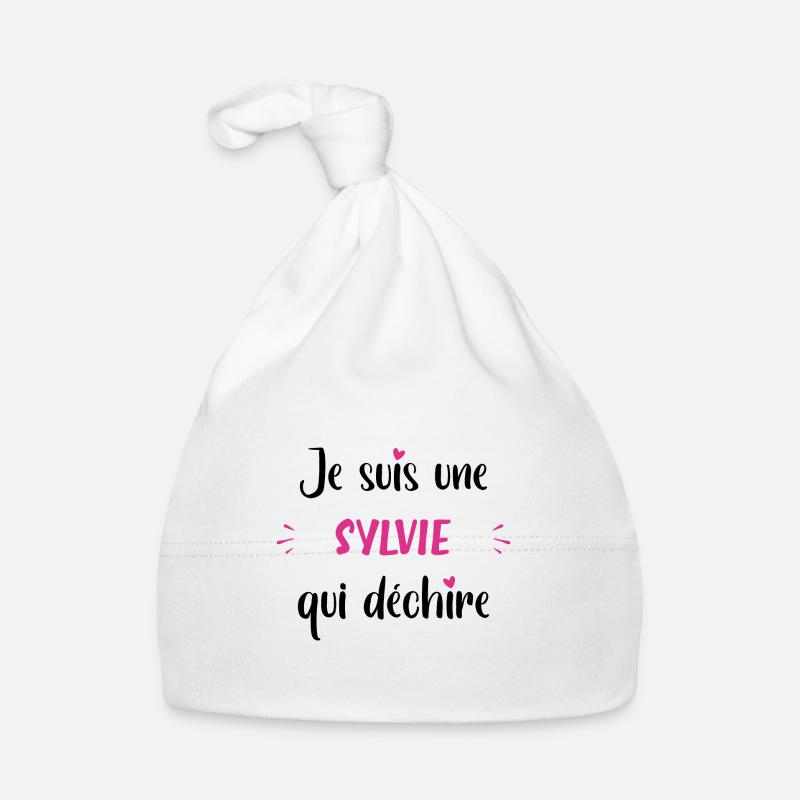 Je suis une sylvie qui déchire Bonnet bio Bébé