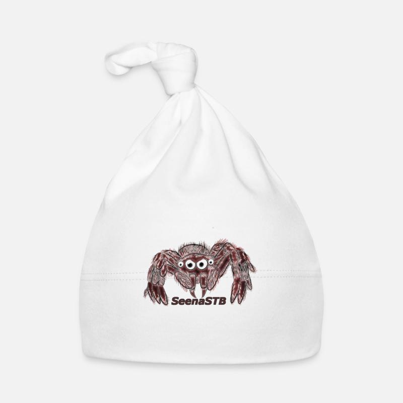 Araignée - Bonnet bio Bébé - blanc