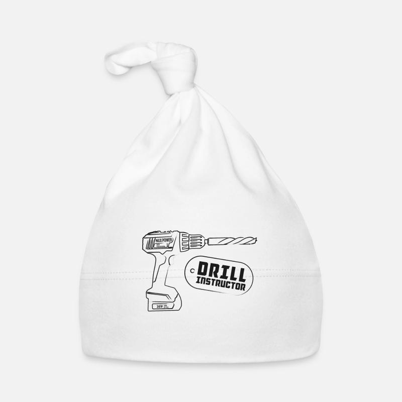 Drill Instructor - Tischler und Handwerker Design Baby Bio-Mütze