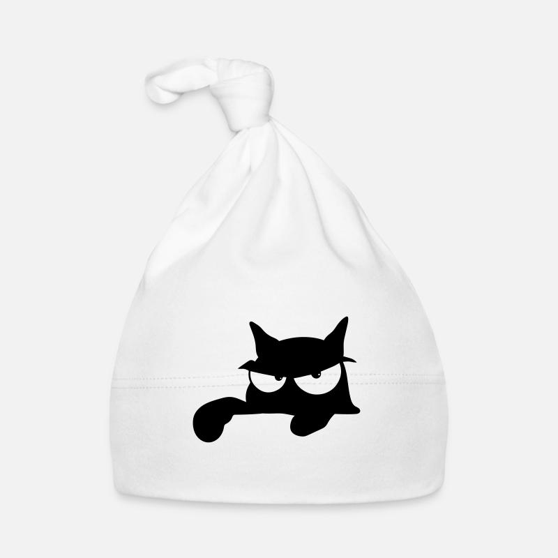 Black Cat 14 cat Organic Baby Cap