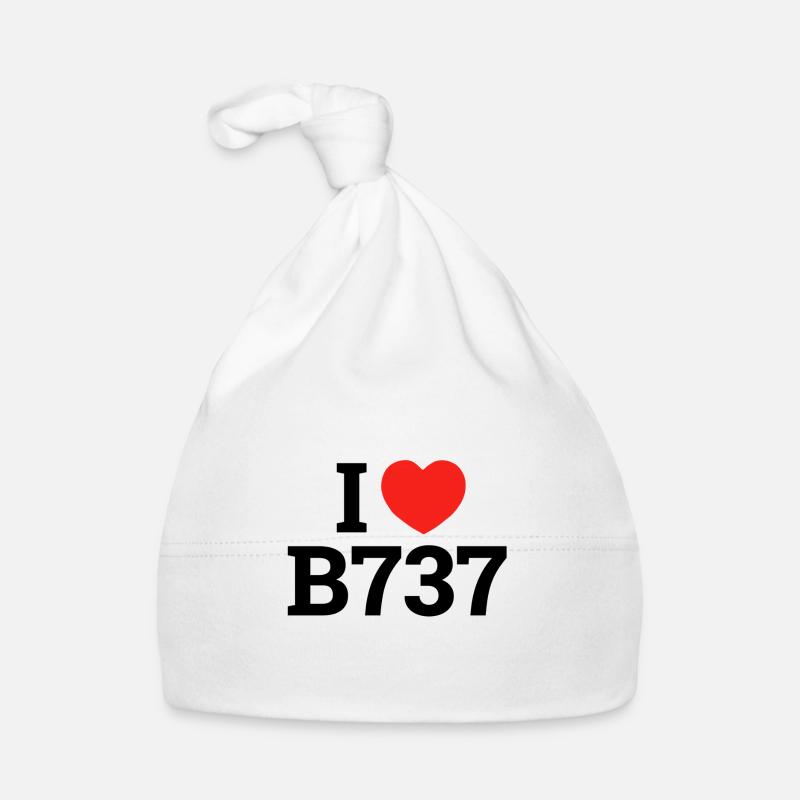 J'adore B737 - Bonnet bio Bébé - blanc
