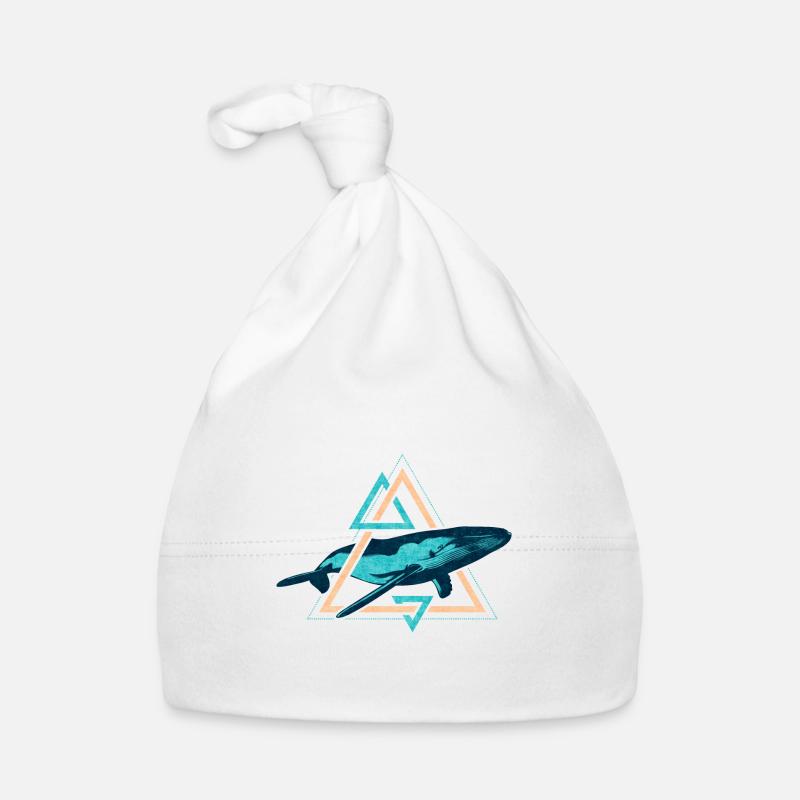 Blauwal Baby Bio-Mütze