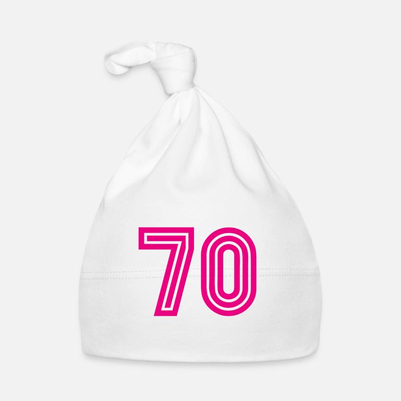 70. 70 ANS. 70e ANNIVERSAIRE. ANNIVERSAIRE 70 ANS. Bonnet bio Bébé