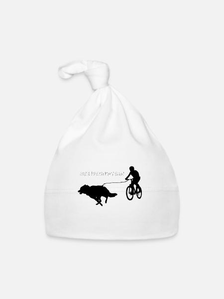 Biker team - Organic Baby Cap - white - Front