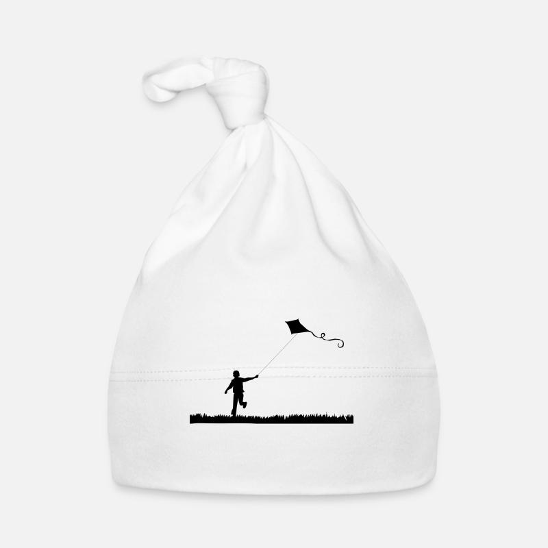 Boy with kite Baby Bio-Mütze