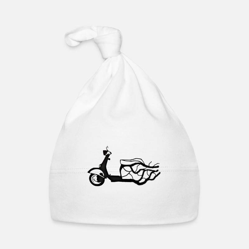 Zündapp Roller abstrakt Baby Bio-Mütze