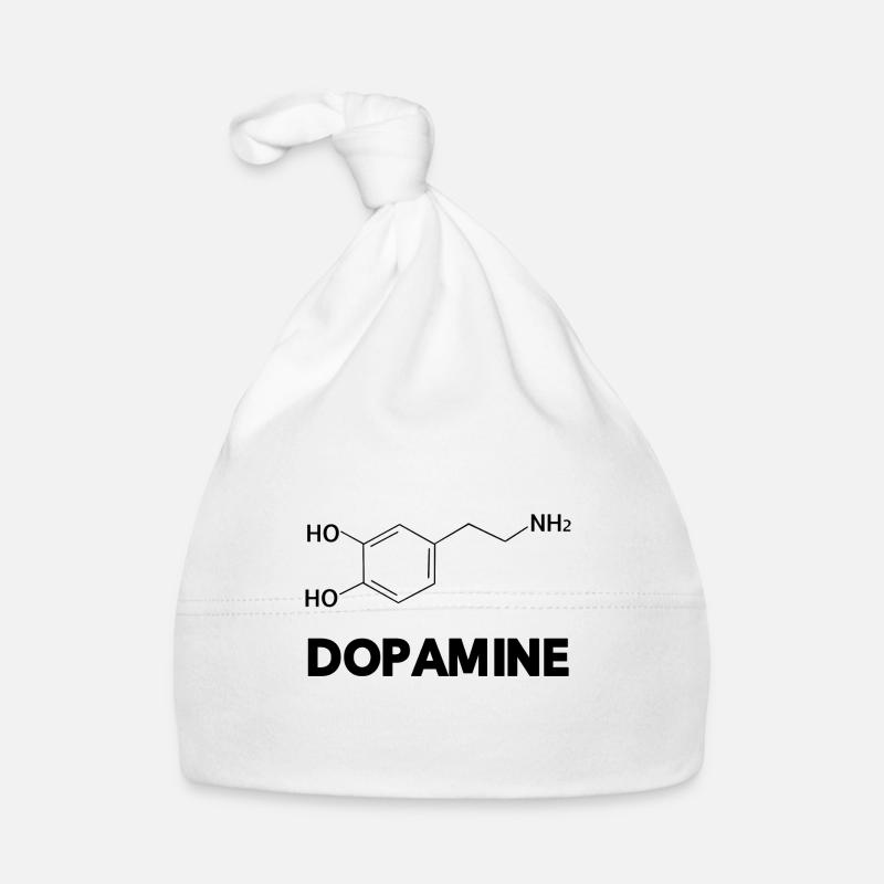 Dopamine Molekühl - Bonnet bio Bébé - blanc