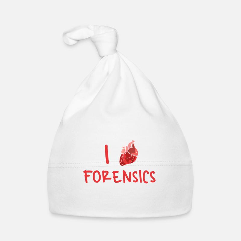 I love forensics Organic Baby Cap