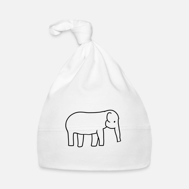 Animal Symbole Éléphant Bonnet bio Bébé