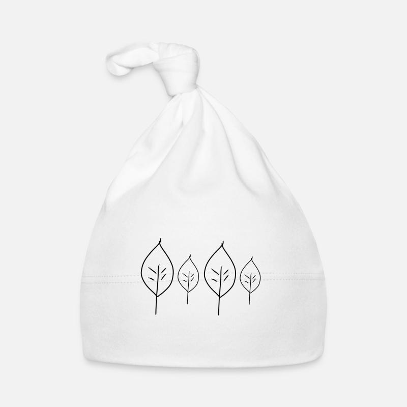 Symbole de plantation de feuilles de feuilles Bonnet bio Bébé