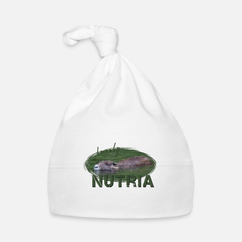 Nutria Castor Rat d’eau Rat d’eau Bonnet bio Bébé