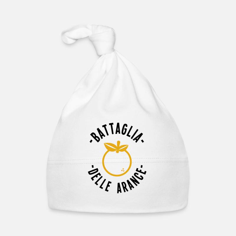 Ivrea oranges bataille bataille carnaval italie Bonnet bio Bébé