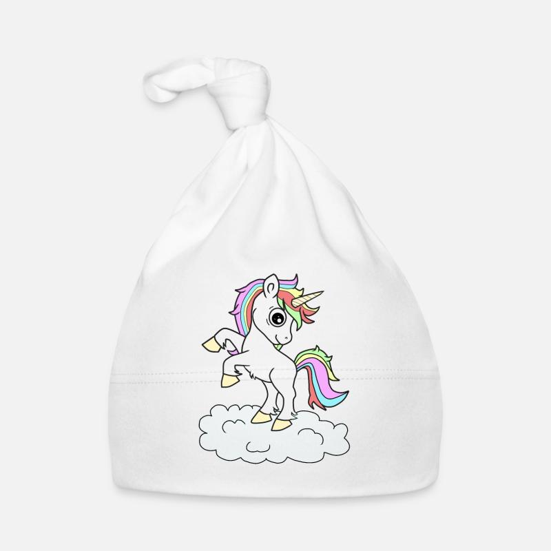Einhorn Einhörner Baby Bio-Mütze
