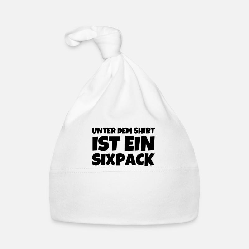 Unter Dem Shirt Ist Ein Sixpack Baby Bio-Mütze