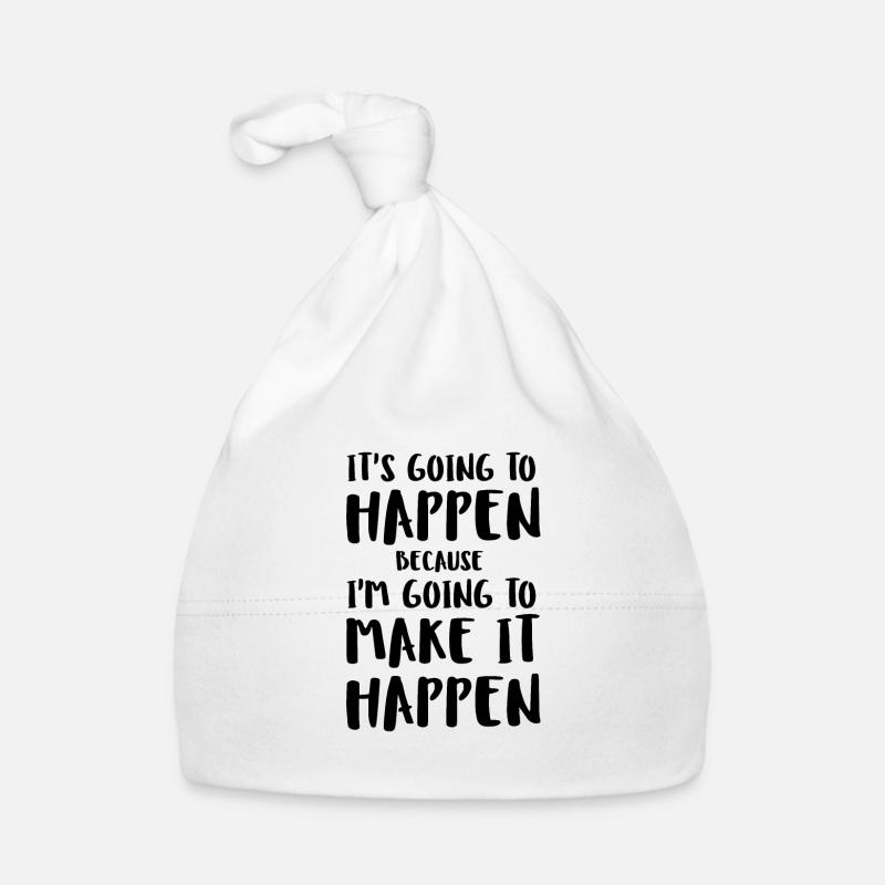 Suits Quotes Inspirational - Baby Bio-Mütze - Weiß