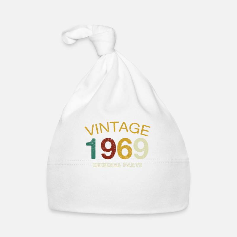 Millésime 1969 - Bonnet bio Bébé - blanc