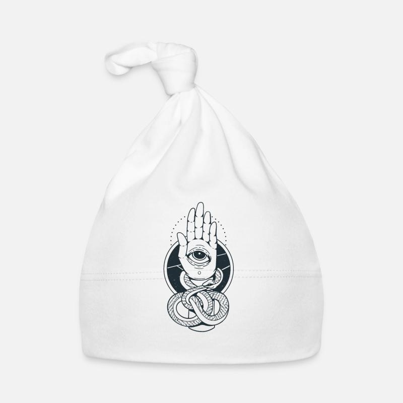 Hand of Fatima Hamsa Chamsa Khamsa Arabic Icon Organic Baby Cap