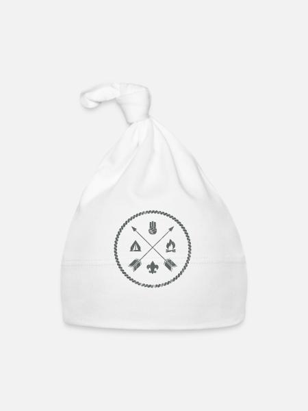 scout - Bonnet bio Bébé - blanc - Devant