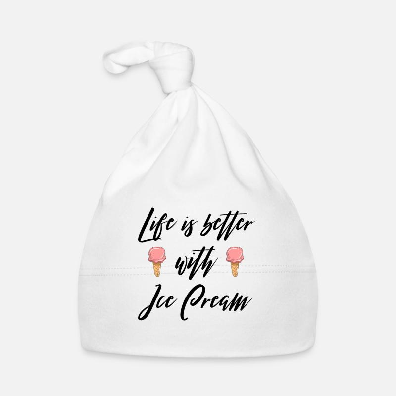Das Leben ist besser mit Eiscreme V2 Baby Bio-Mütze