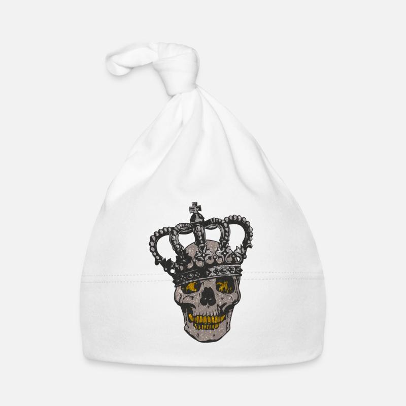 Skull skull skullbreaker crown crown Organic Baby Cap