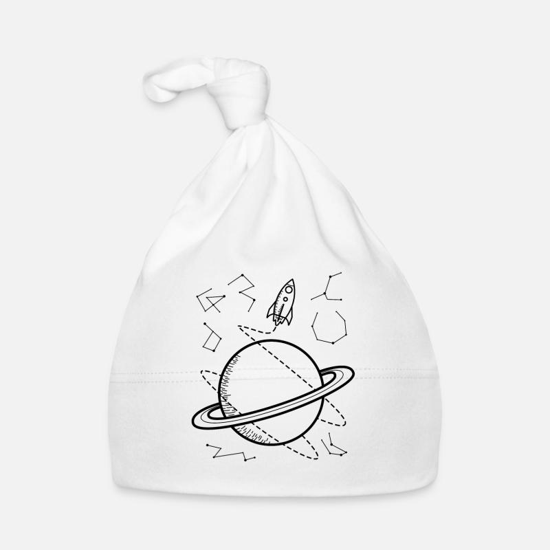 Saturne - Perdu dans l'espace Bonnet bio Bébé