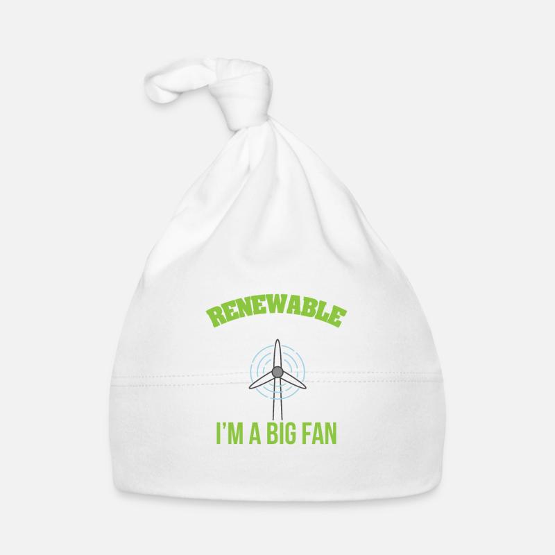 Énergie renouvelable - Bonnet bio Bébé - blanc
