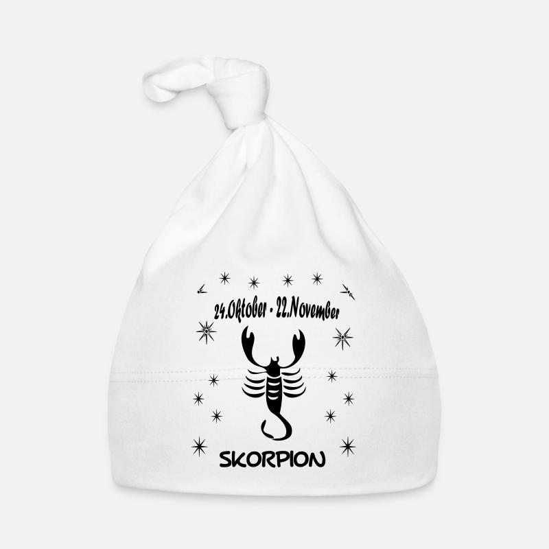 Sternzeichen Skorpion Baby Bio-Mütze