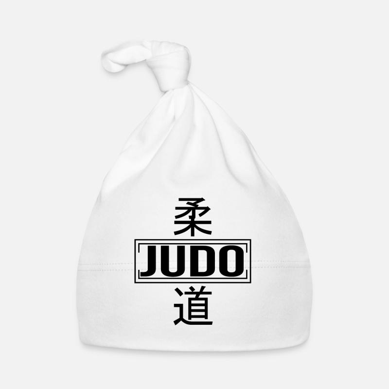 Judo Kanji - Bonnet bio Bébé - blanc