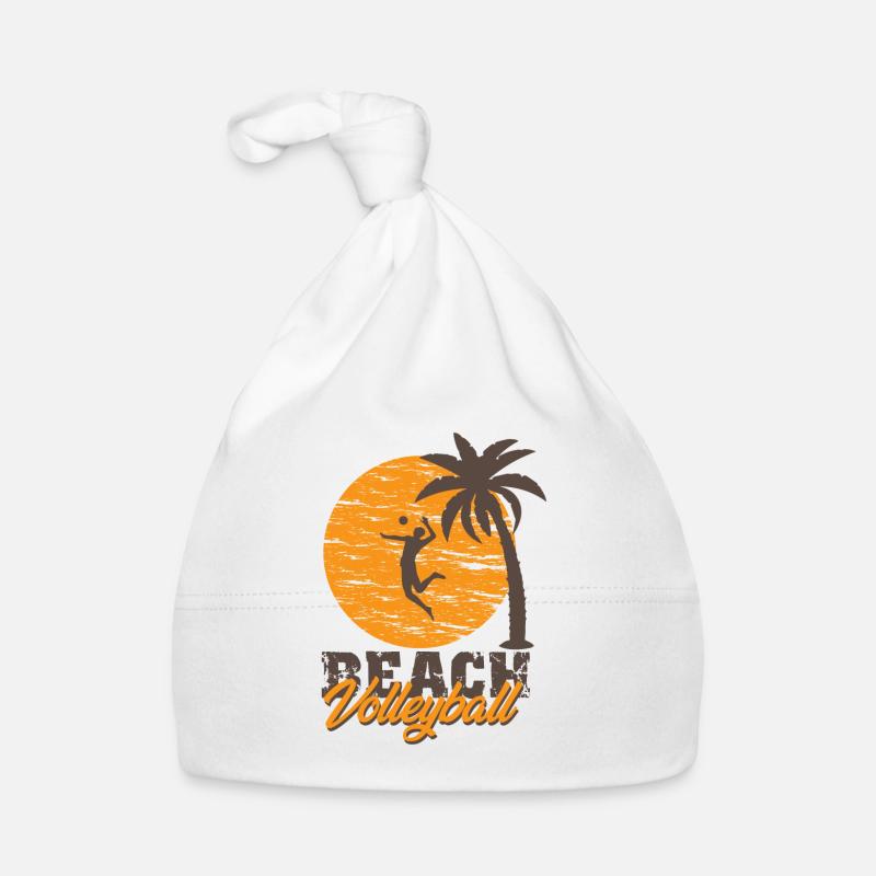 beach volleyball Organic Baby Cap