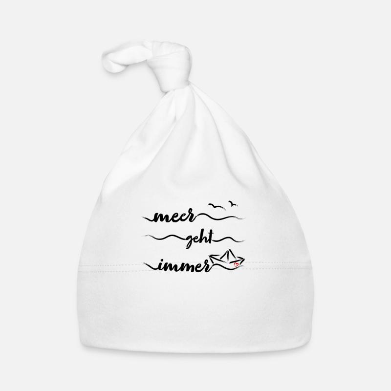 Papierschiff Meer Papierboot Papierschiffchen Baby Bio-Mütze