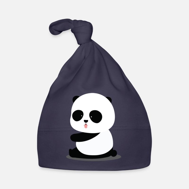 Panda mignon Bonnet bio Bébé