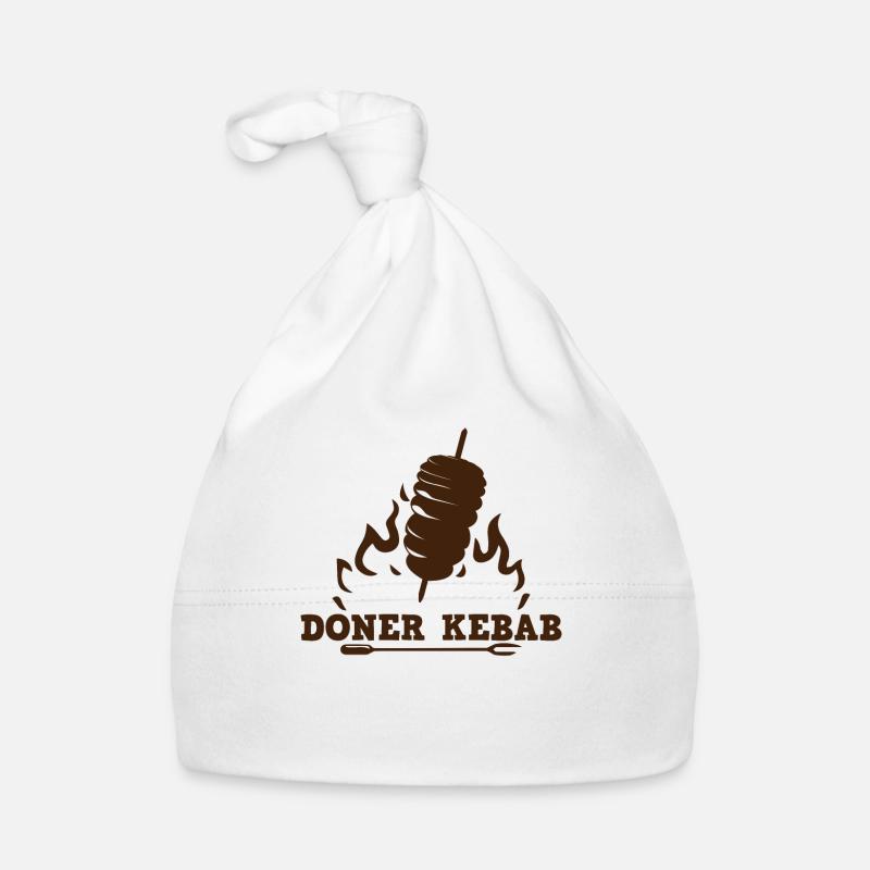 Döner Kebap - Baby Bio-Mütze - Weiß