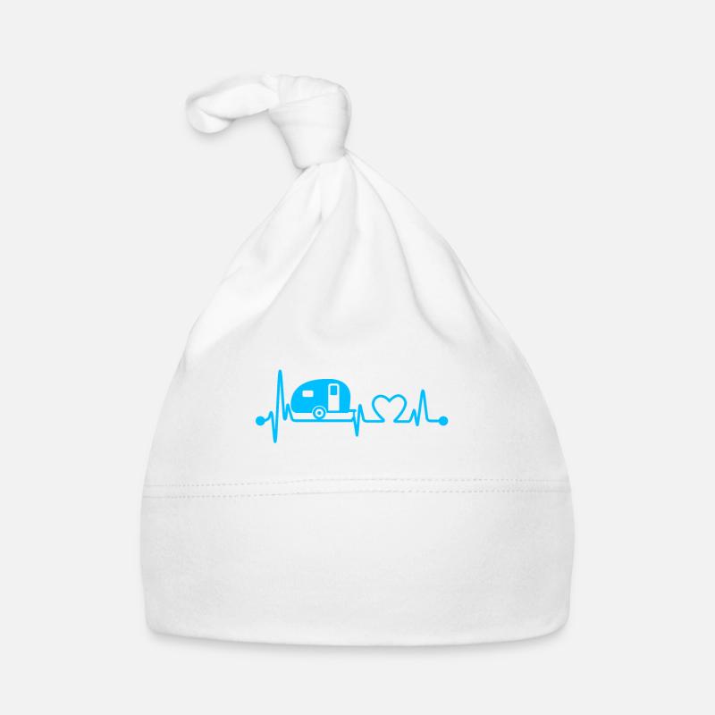 Camping Camp Herzschlag Baby Bio-Mütze