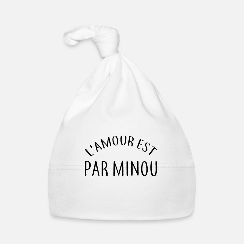 L'AMOUR EST PAR MINOU l'amour est par minou Bonnet bio Bébé