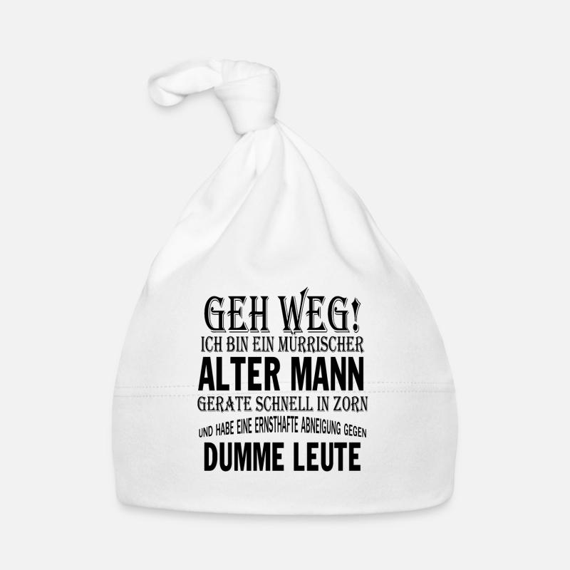 geh weg! ich bin ein mürrischer alter mann gerate Baby Bio-Mütze