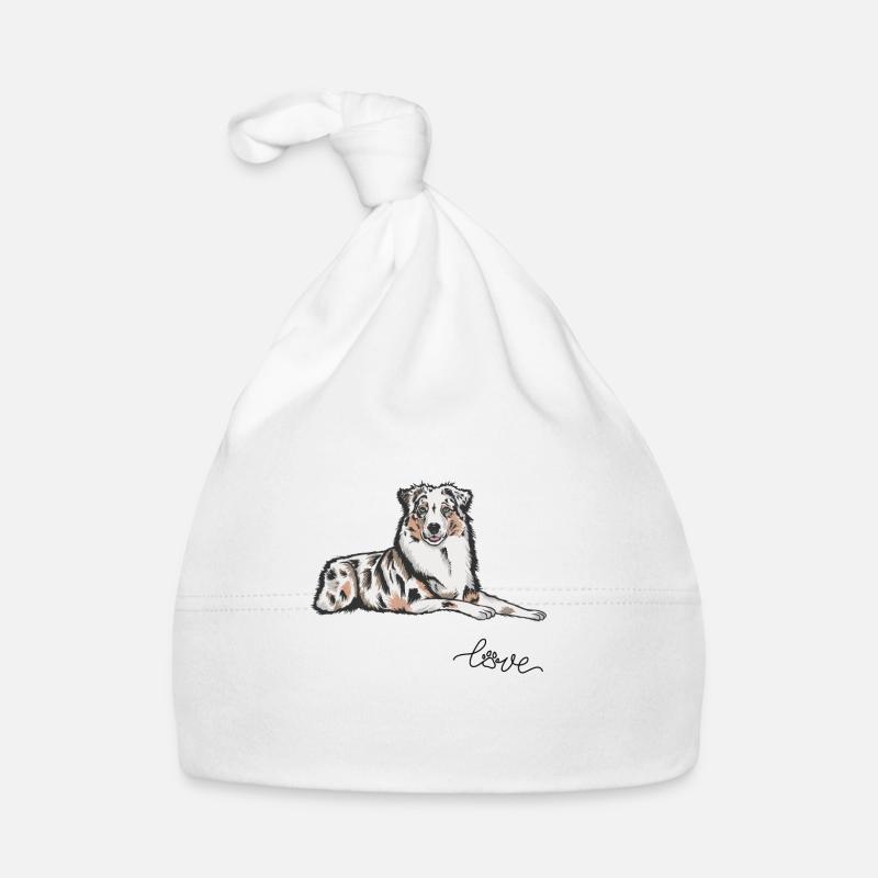 Chien de berger australien maman de chien australien Bonnet bio Bébé