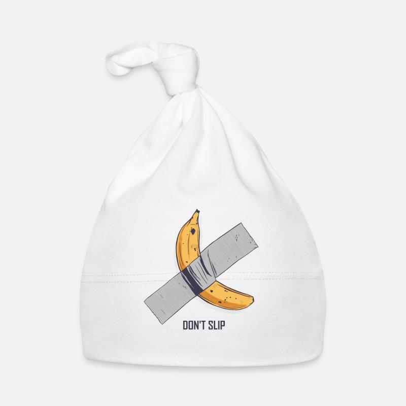 Drôle: a collé une banane collée Bonnet bio Bébé