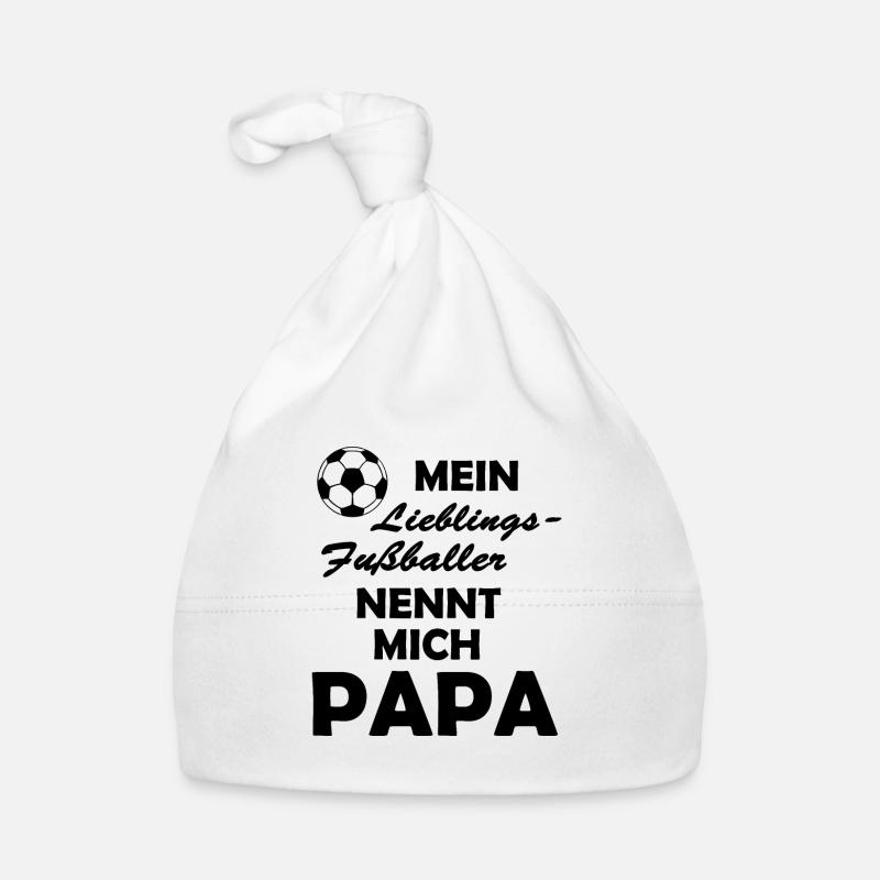 Fussball Papa Männer Baby Bio-Mütze