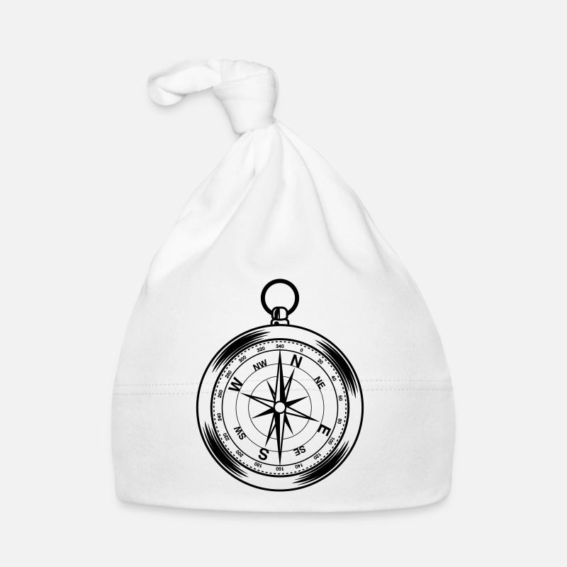 kompass symbol form Baby Bio-Mütze