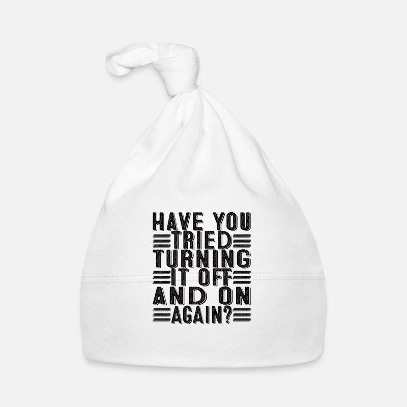 Programmierer Support Tech Admin Spruch Lustig Baby Bio-Mütze