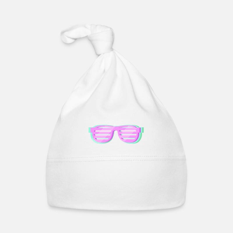 Années 80 - Bonnet bio Bébé - blanc