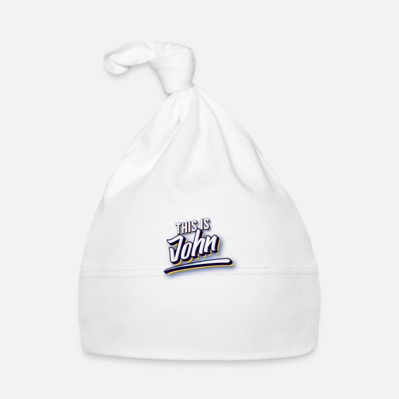 C'est John - Bonnet bio Bébé - blanc