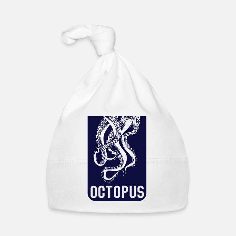 Octopus Squid Octopus Kalmar Organic Baby Cap