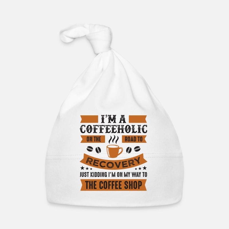 Kaffeeholic Coffee Shop Sarkasmus koffein Kaffee Baby Bio-Mütze
