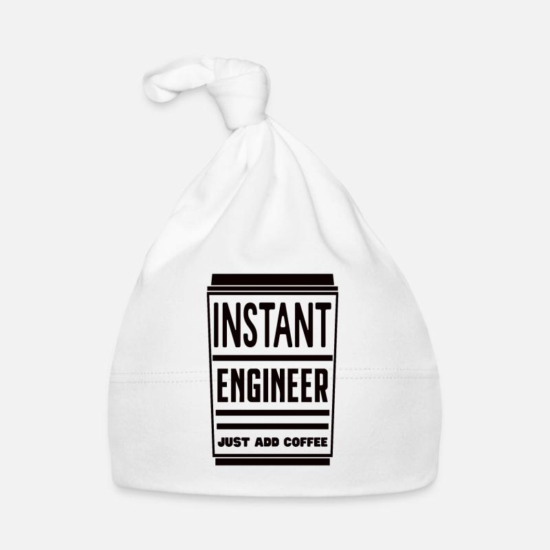 Instant Engineer Just Add Coffee Ingenieur Kaffee Baby Bio-Mütze