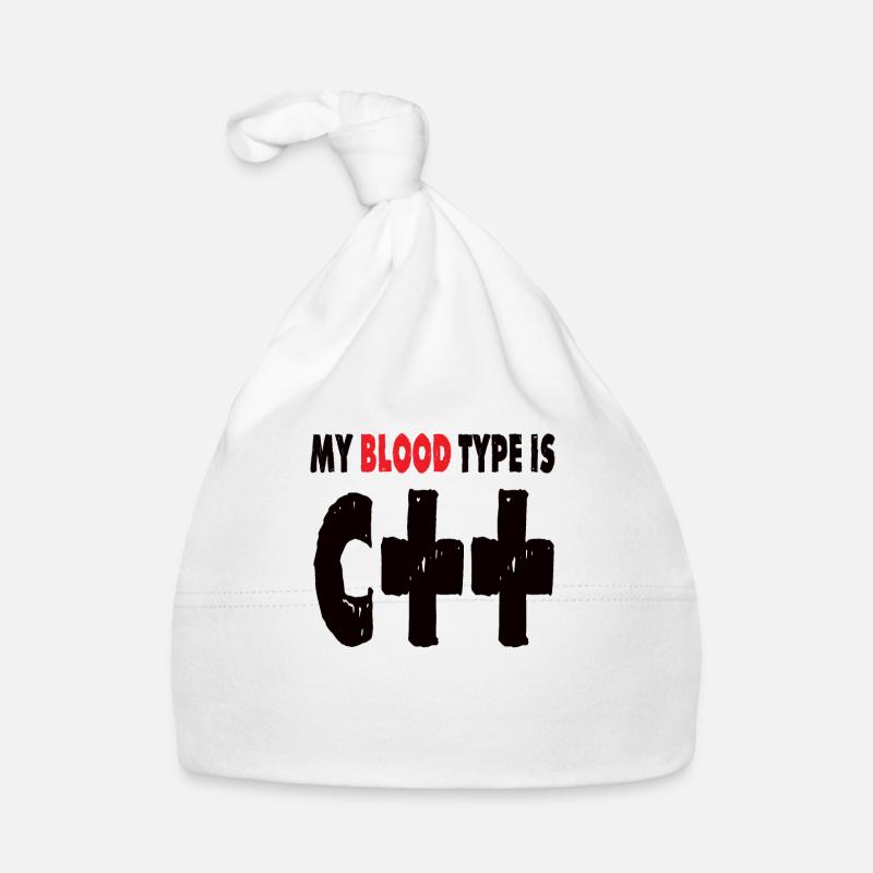 Blood Type C++ Computer Science Binary Software Program Organic Baby Cap