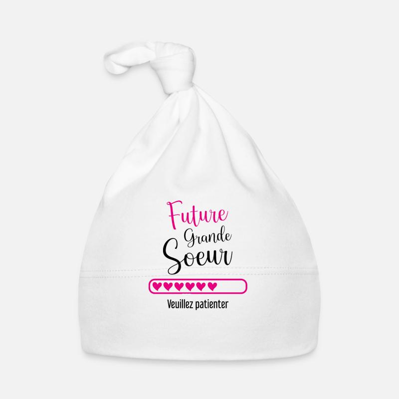 Grande Soeur Annonce Grossesse, Future Grande Soeu Bonnet bio Bébé