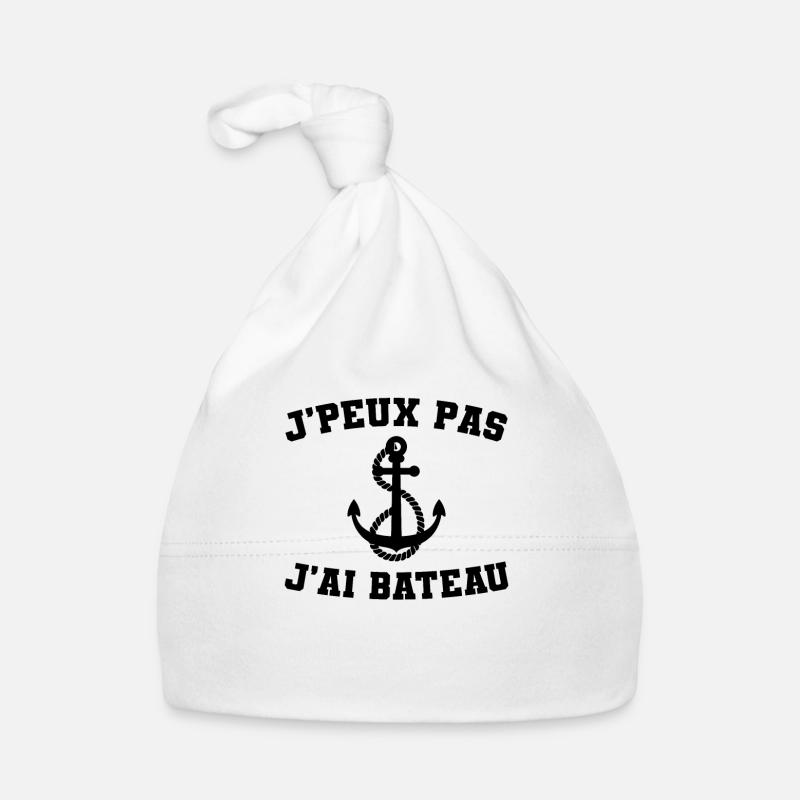 Je Peux Pas J'ai Bateau Cadeau Marin Bonnet bio Bébé